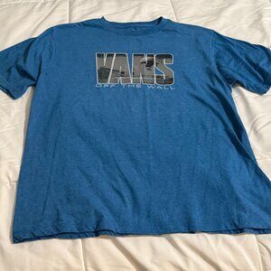 VANS Junior T Shirt Blue size XLarge